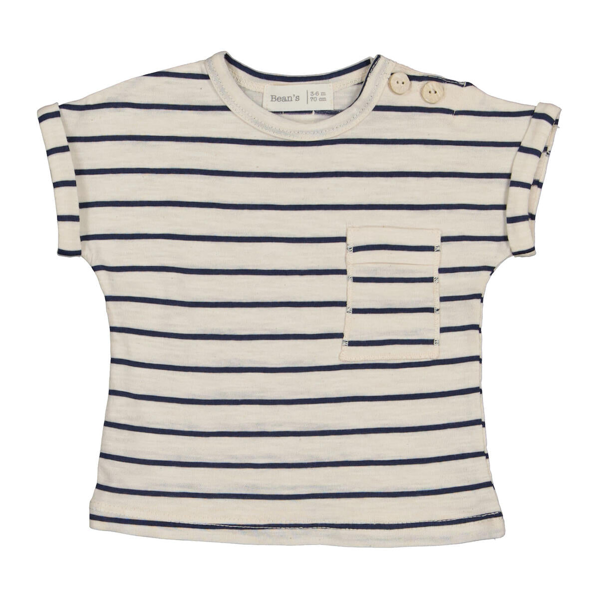 Bean's Quince Banana Striped T-Shirt | Blue*