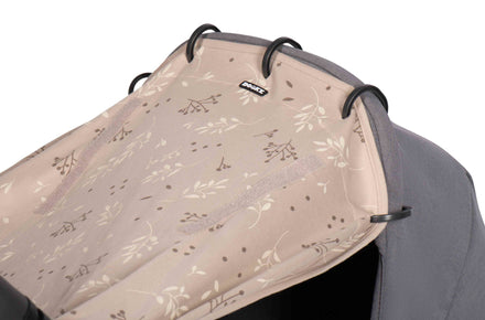 Dooky Universele Hoes Voor Buggy / Autostoeltje | Romantic Leaves Beige