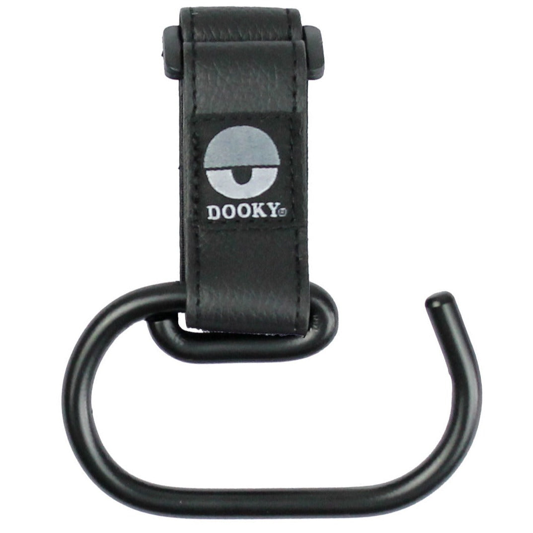 Dooky Buggy Hook Large 2 Stuks | Zwart