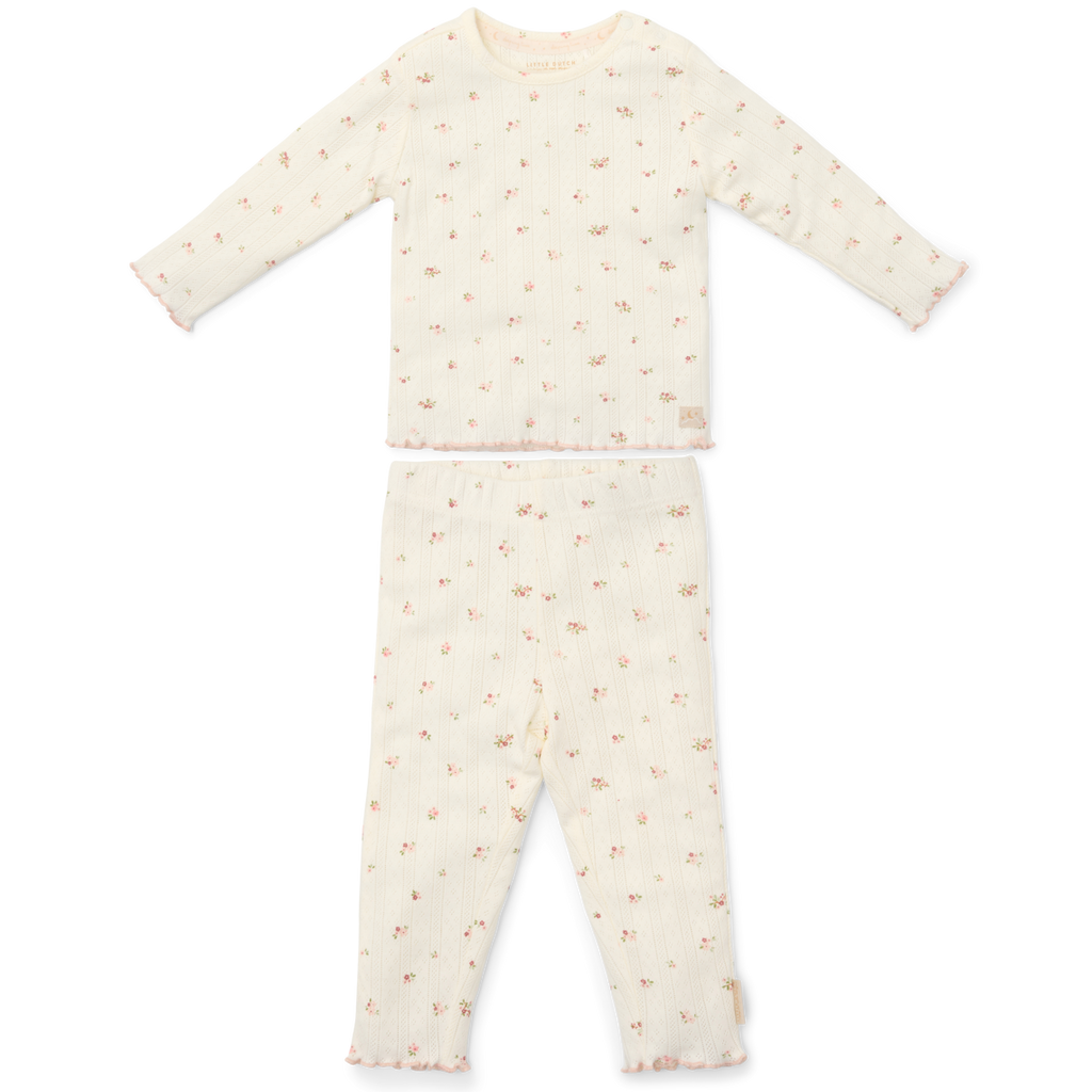 Little Dutch Twee-delige Pyjama Fairy Blossom | Wit