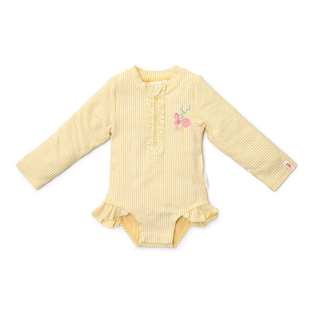 * Little Dutch UV Badpak Lange Mouwen Ocean Treasures Yellow