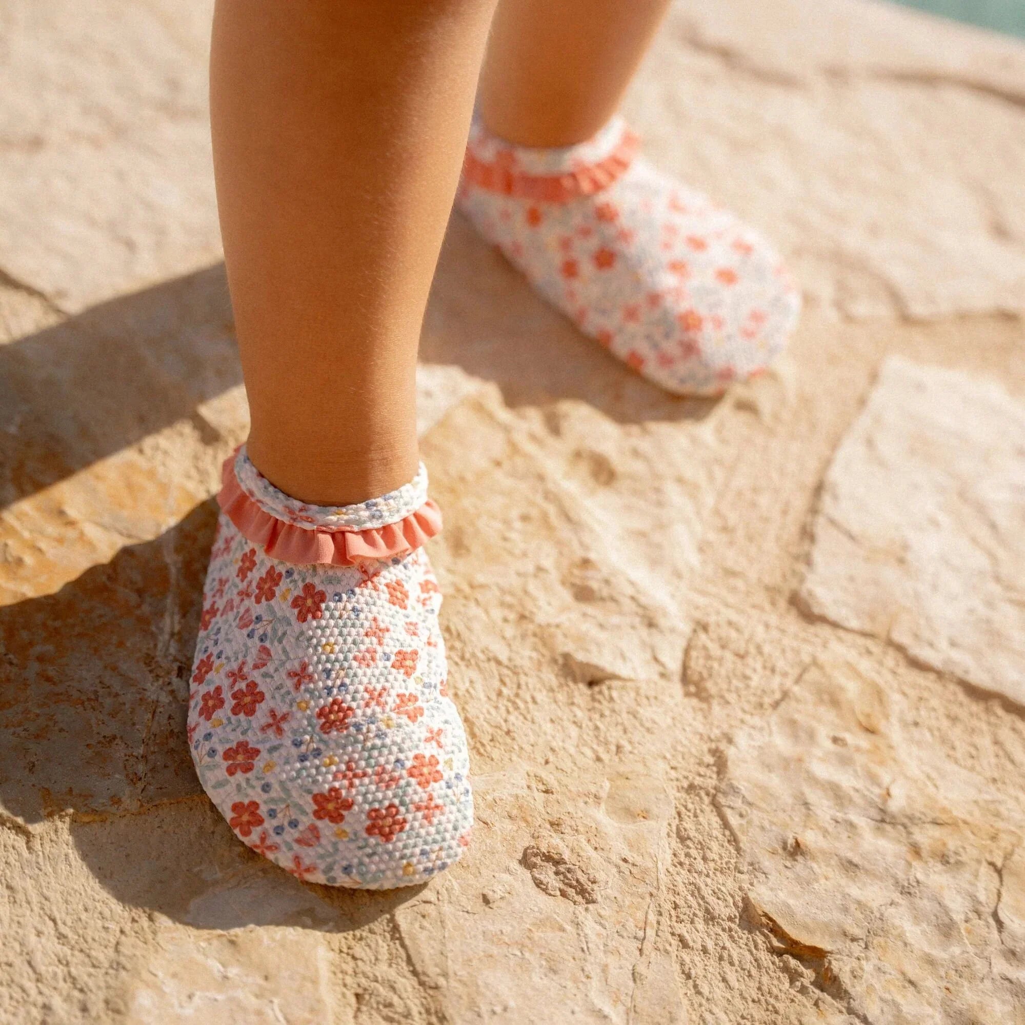 Little Dutch Strandschoenen Sunny Flowers Multi-Colour