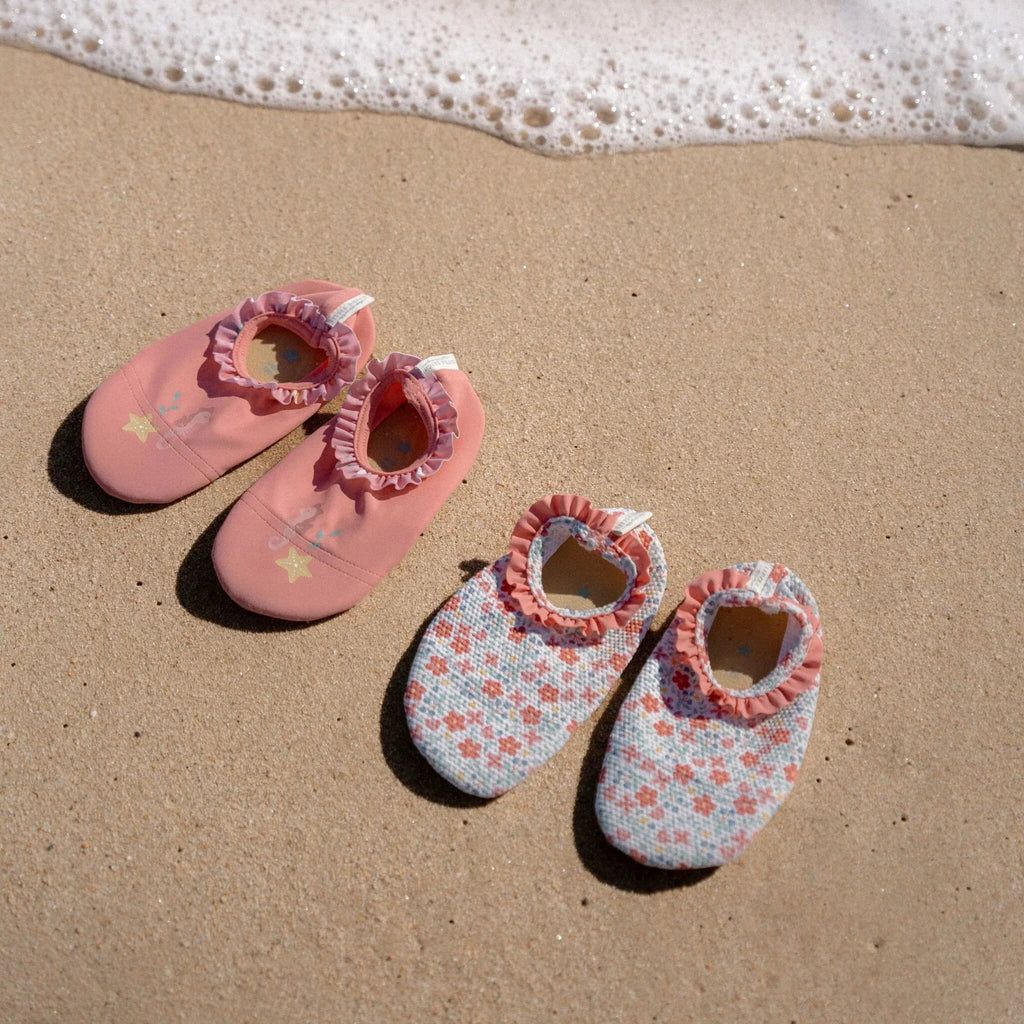 * Little Dutch Strandschoenen Sunny Flowers Multi-Colour