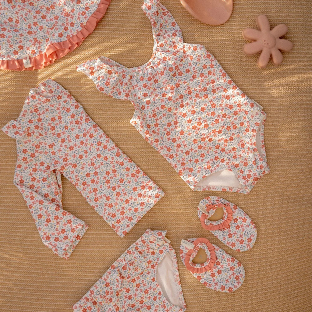 * Little Dutch Strandschoenen Sunny Flowers Multi-Colour