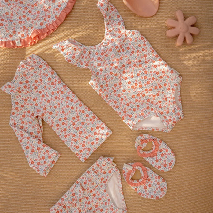 * Little Dutch Strandschoenen Sunny Flowers Multi-Colour