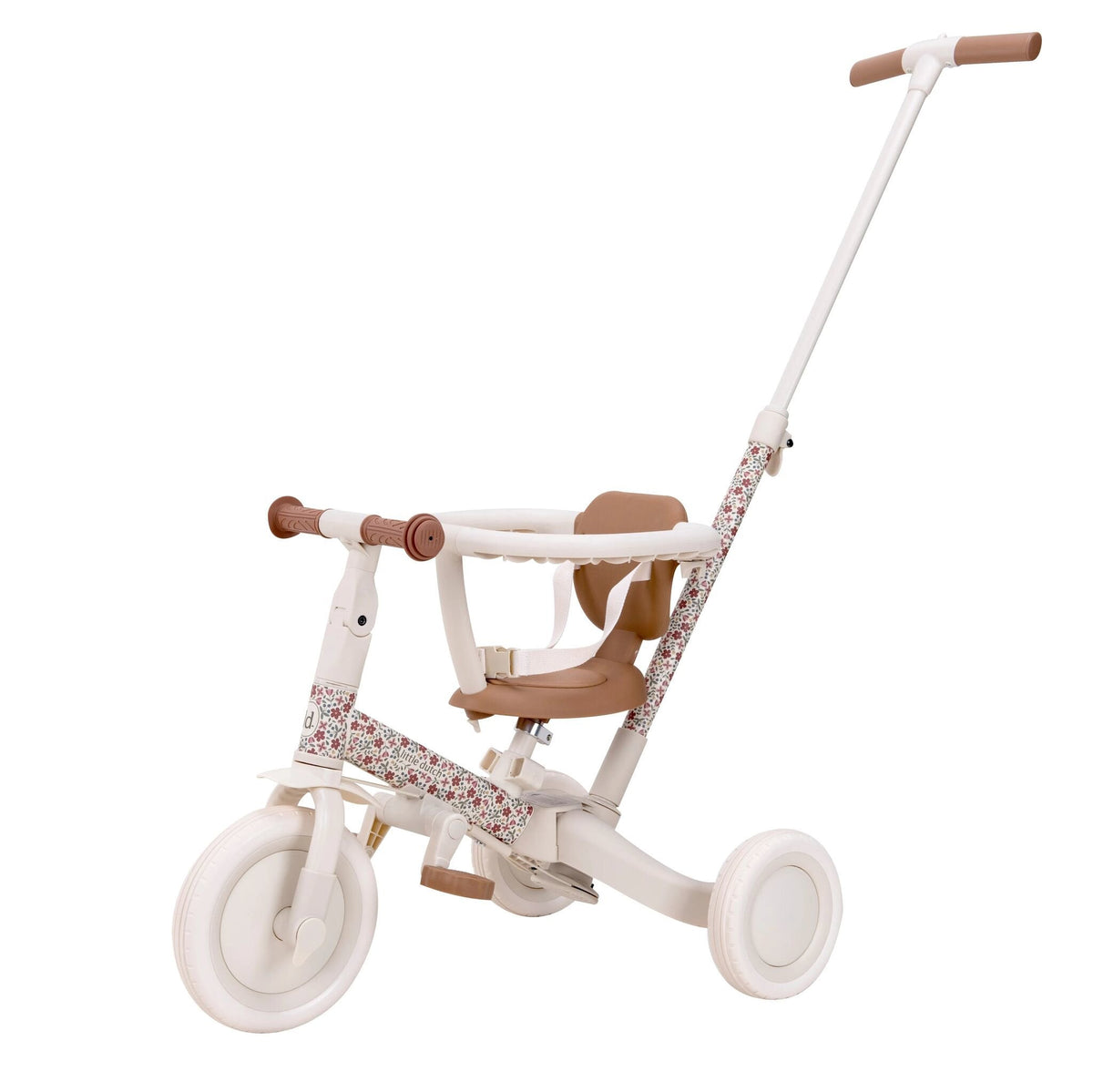Little Dutch Driewieler 4-in-1 in blauw, meegroeiend eerste voertuig bij De Gele Flamingo.