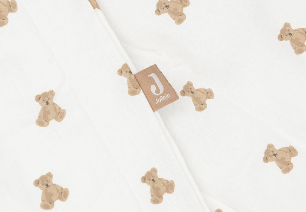 Jollein Dekbedovertrek met sloop 100x140cm | Mini Teddy Bear