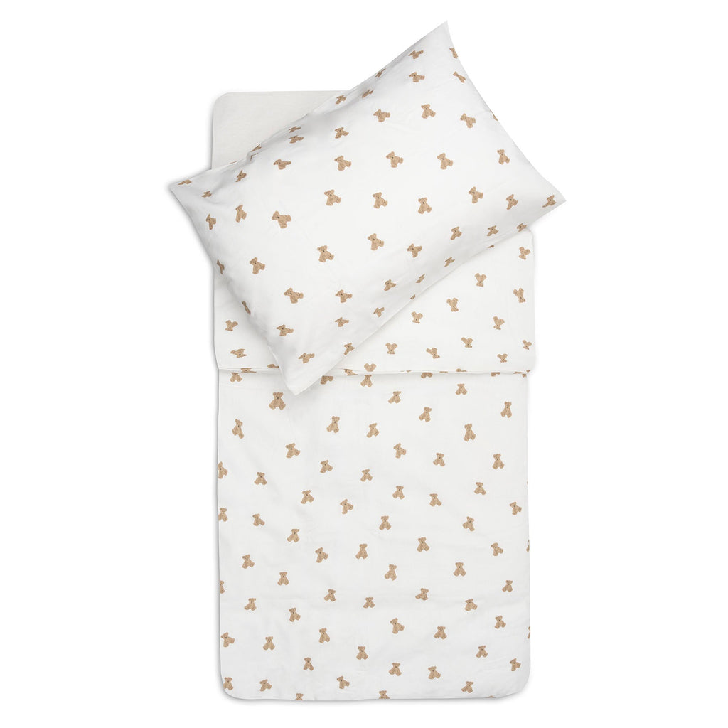 Jollein Dekbedovertrek met sloop 100x140cm | Mini Teddy Bear