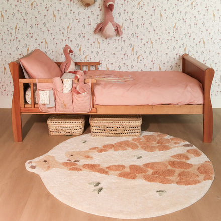 Little Dutch Vloerkleed Giraffe Safari Friends, in een kinderkamer uit de Safari Friends collectie