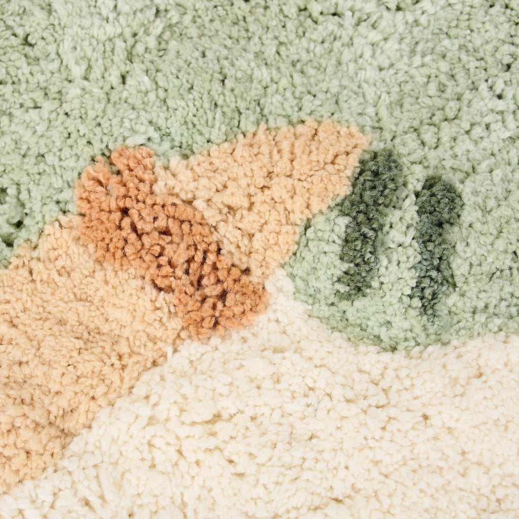 Little Dutch Vloerkleed Krokodil Safari Friends groen, tweede productfoto van het vloerkleed