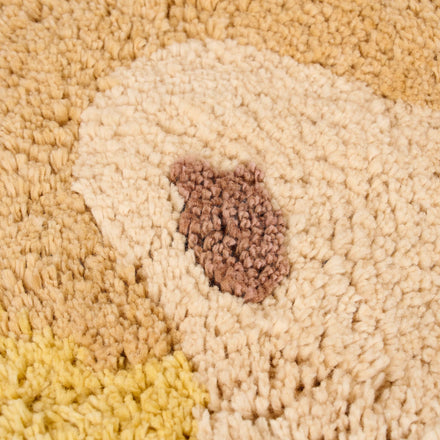 Little Dutch Vloerkleed Leeuw Safari Friends geel, tweede productfoto van het vloerkleed