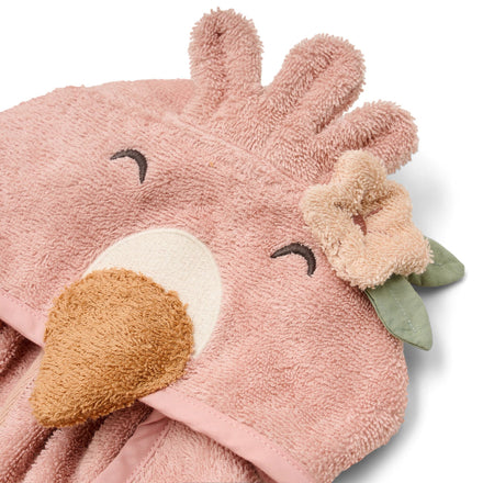 Little Dutch Badjas Flamingo Blooming Safari roze, tweede productfoto van de badjas