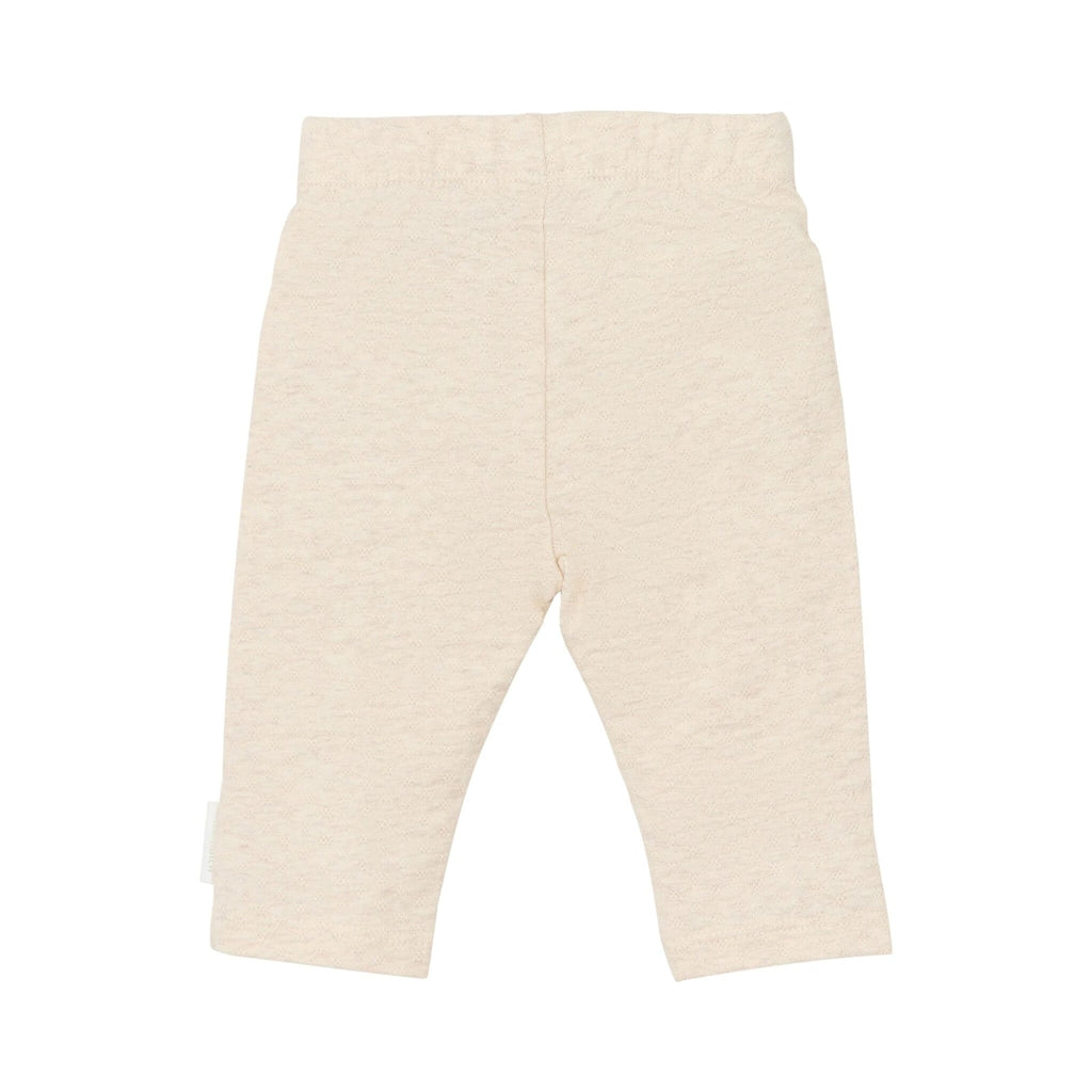 Little Dutch Safari Friends legging achterzijde, zandmelee biologisch katoen
