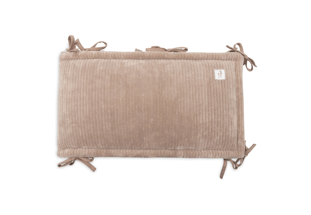 Jollein Boxbumper 180x30cm Cloudy Rib | Milky Coffee