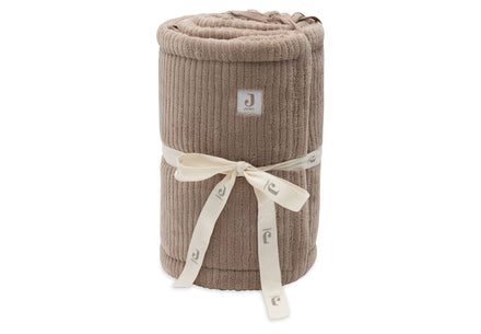 Jollein Boxbumper 180x30cm Cloudy Rib | Milky Coffee