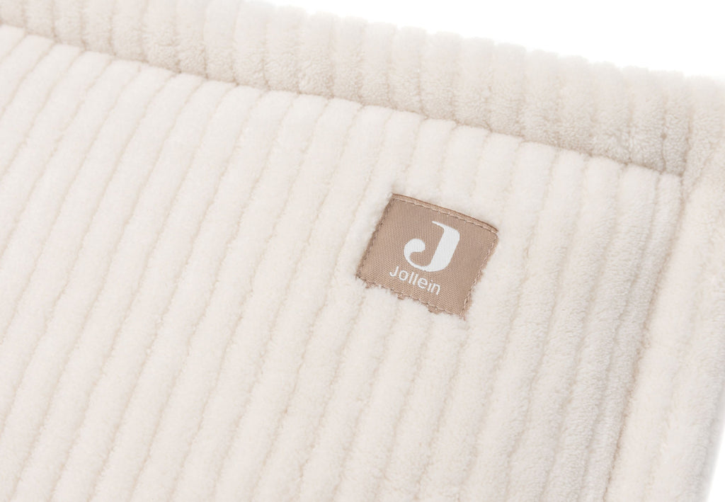 Jollein Boxbumper 180x30cm Cloudy Rib | Milky Coffee