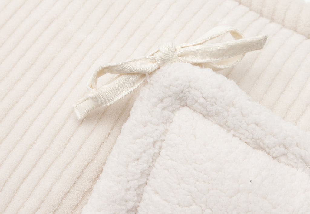 Jollein Boxbumper 180x30cm Cloudy Rib | Milky Coffee