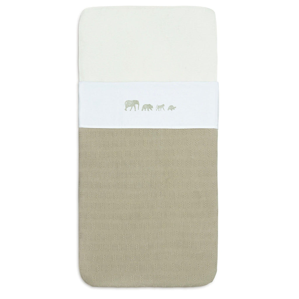 * Jollein Laken Wieg 75x100cm | Animals Olive Green