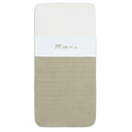 * Jollein Laken Wieg 75x100cm | Animals Olive Green