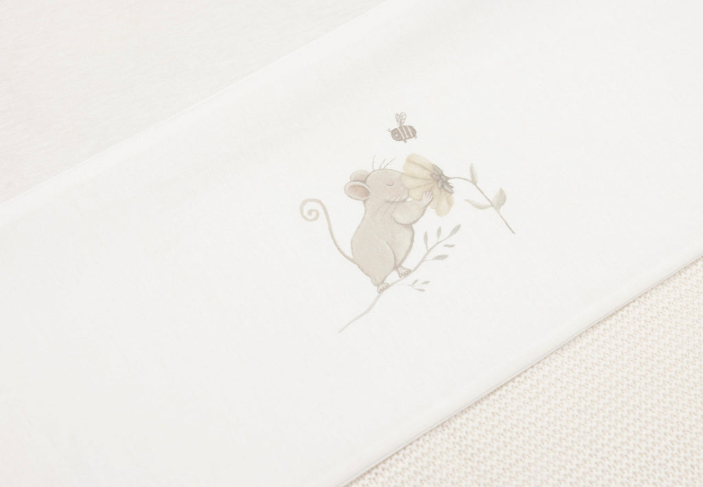 Jollein Laken Wieg 75x100cm | Dreamy Mouse