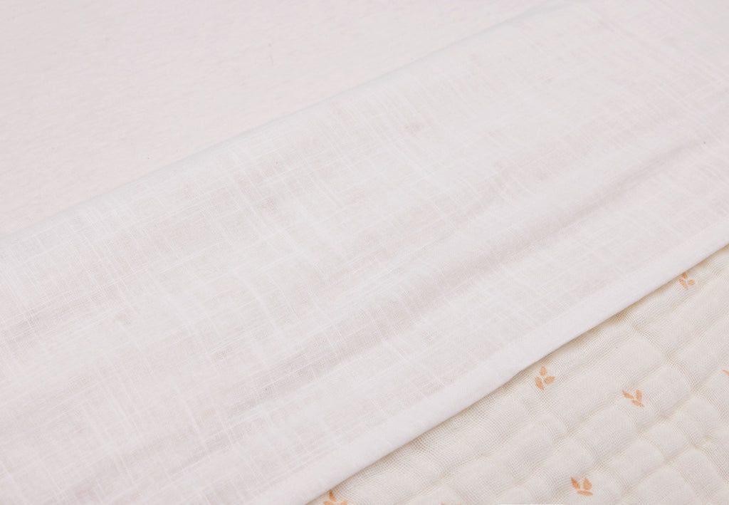Jollein Laken Wieg 75x100cm | Slub Ivory