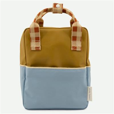 Sticky Lemon Rugzakje Small | Colourblocking Blueberry / Willow Brown / Pear Green