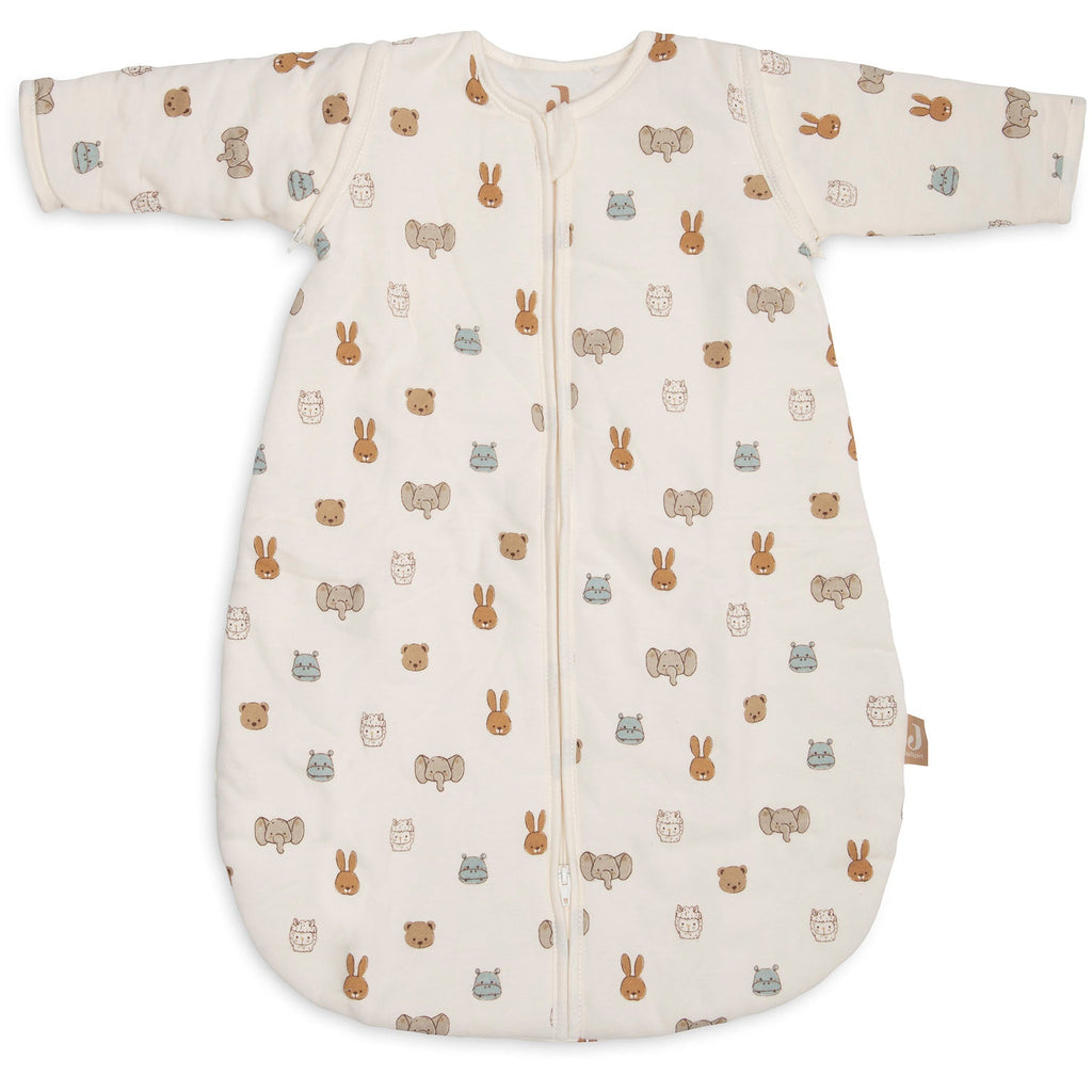 Jollein Slaapzak met afritsbare mouw Rond 60 cm in de print Jollies, te koop bij De Gele Flamingo.
