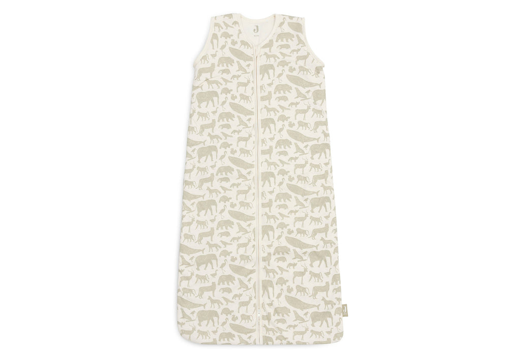 * Jollein Slaapzak Met Afritsbare Mouw 90cm | Animals Olive Green