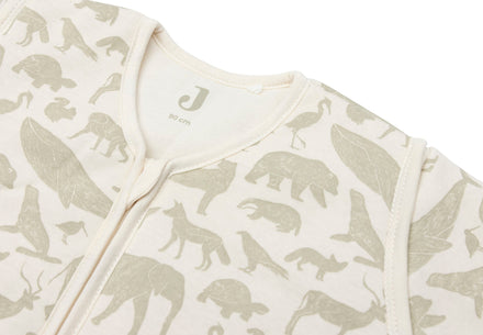 * Jollein Slaapzak Met Afritsbare Mouw 90cm | Animals Olive Green