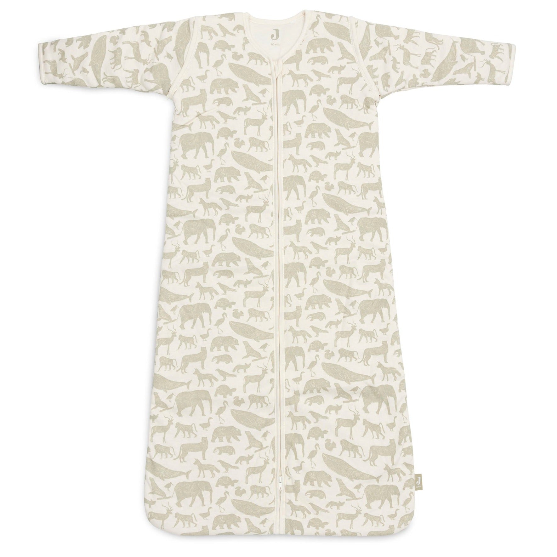* Jollein Slaapzak Met Afritsbare Mouw 90cm | Animals Olive Green