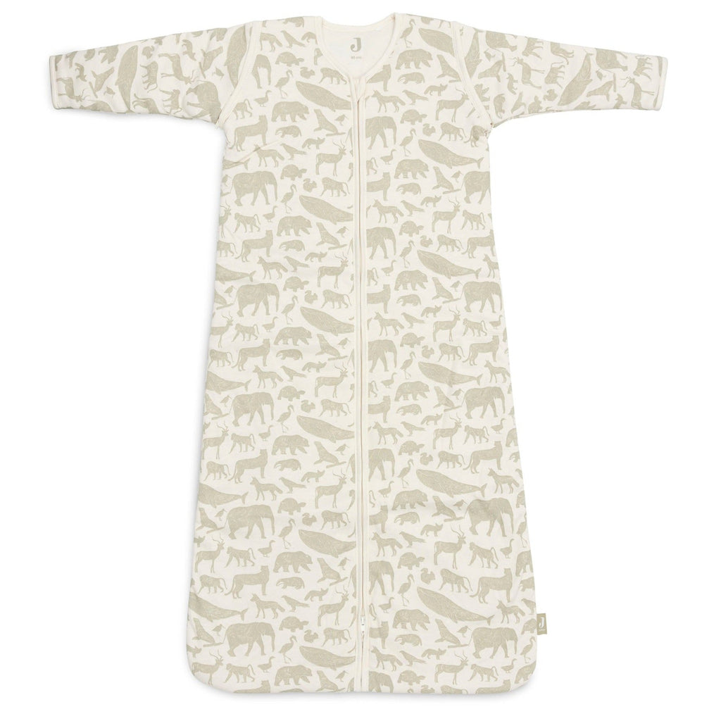 * Jollein Slaapzak Met Afritsbare Mouw 90cm | Animals Olive Green