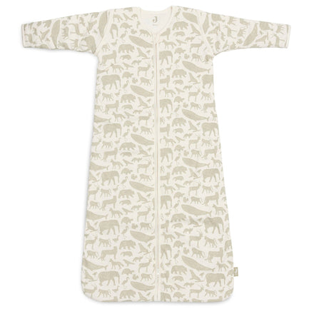 * Jollein Slaapzak Met Afritsbare Mouw 90cm | Animals Olive Green