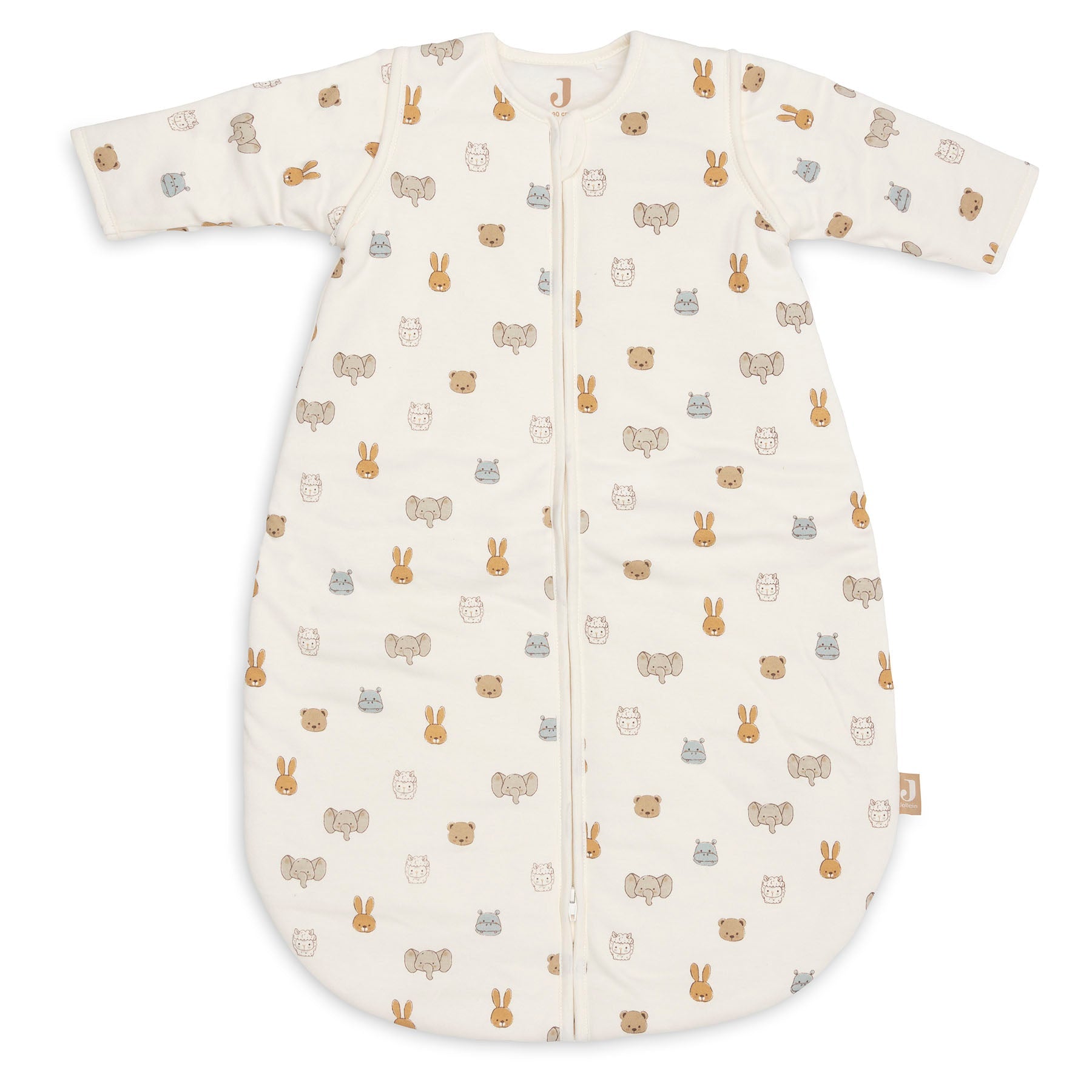 Jollein Slaapzak met afritsbare mouw Rond 90 cm in de print Jollies, te koop bij De Gele Flamingo.