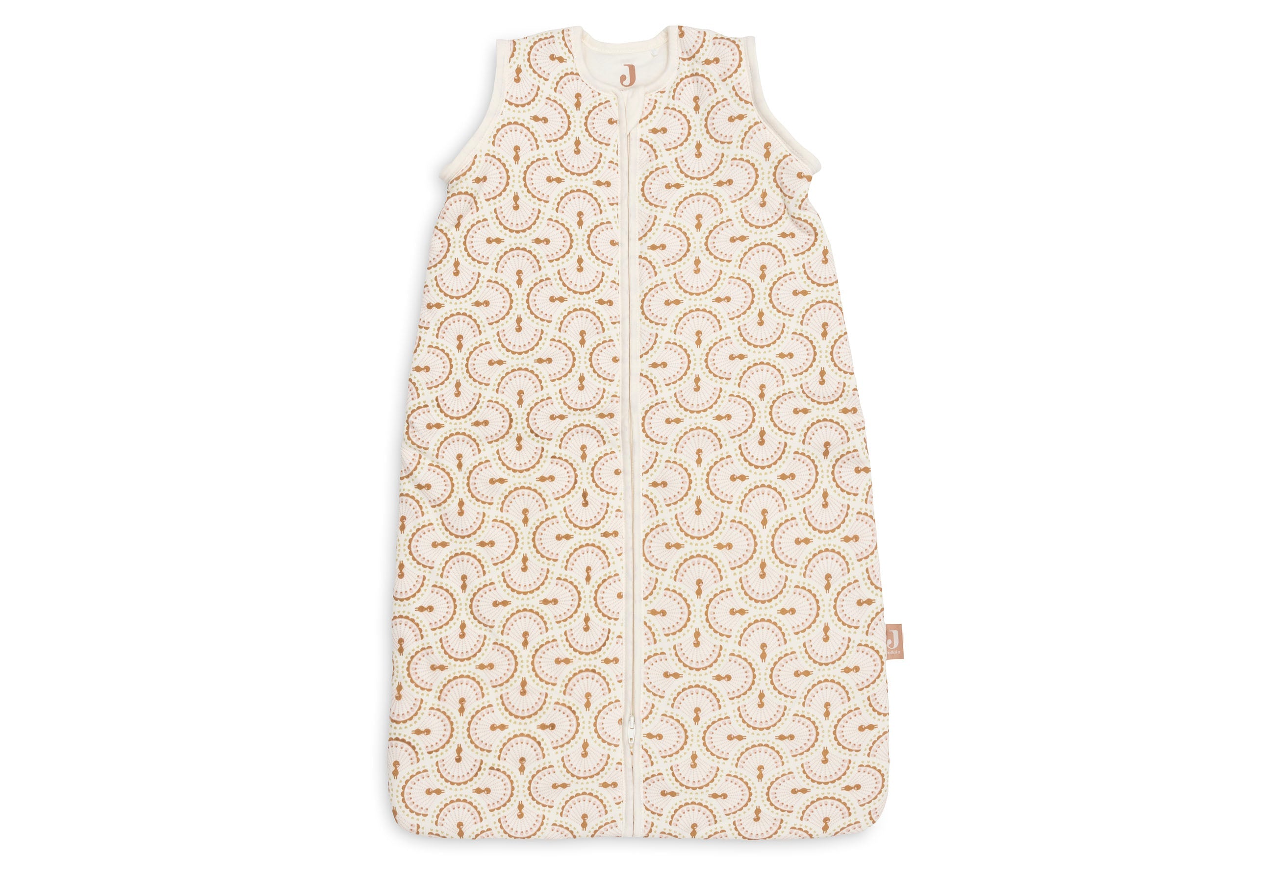 Jollein Slaapzak met afritsbare mouw 90 cm in de print Soft Plumes, bij De Gele Flamingo.