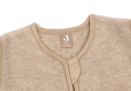 Jollein wollen babyslaapzak Natural 90 cm met afritsbare mouwen, bij De Gele Flamingo.