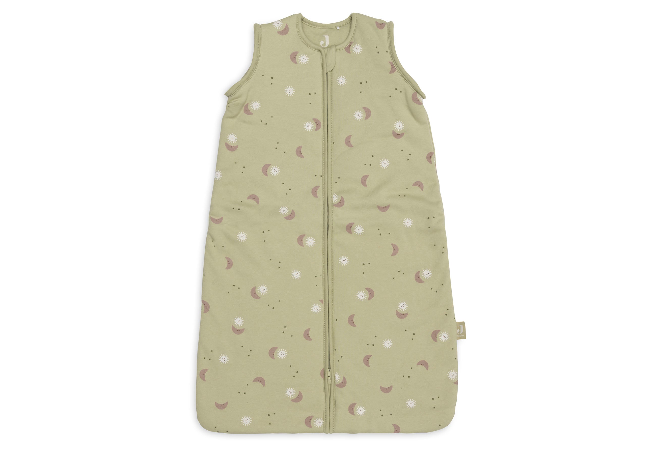 Jollein slaapzak met afritsbare mouw 110 cm in Over The Moon, productfoto van de babyslaapzak, De Gele Flamingo
