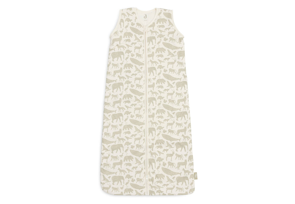 * Jollein Slaapzak Met Afritsbare Mouw 70cm | Animals Olive Green