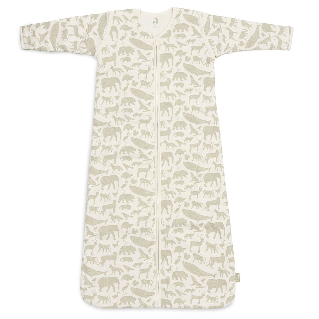 * Jollein Slaapzak Met Afritsbare Mouw 70cm | Animals Olive Green