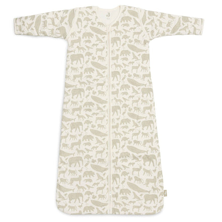 * Jollein Slaapzak Met Afritsbare Mouw 70cm | Animals Olive Green