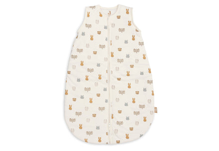 Detailfoto van de Jollein slaapzak Jollies 70 cm met afritsbare mouw en veilige rits, bij De Gele Flamingo