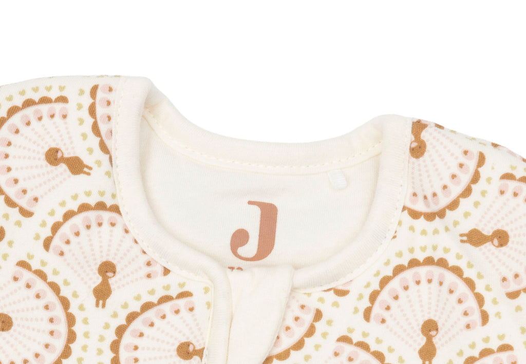 Jollein slaapzak Soft Plumes 70 cm zonder mouwen, zachte katoenen voering, babyslaapzak van De Gele Flamingo