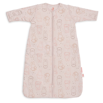 Jollein Slaapzak met afritsbare mouw 70 cm Miffy Moments in Silk Rose, katoenen babyslaapzak van De Gele Flamingo