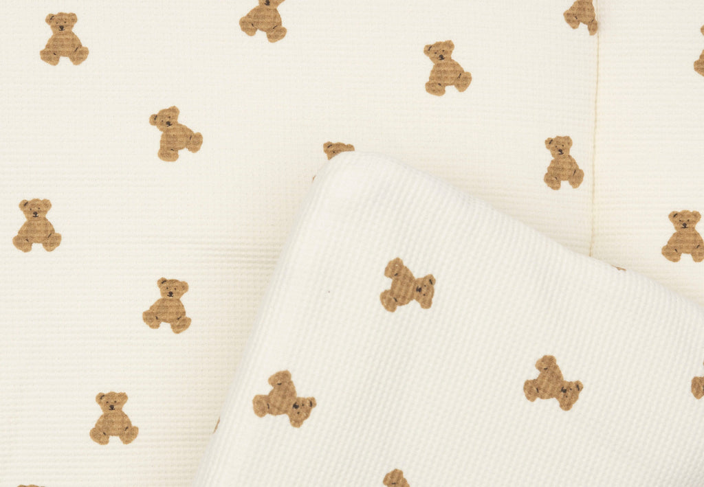 Jollein Boxkleed 75x95cm | Mini Teddy Bear Little Waffle