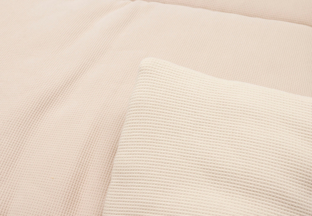 Jollein Boxkleed 75x95cm Little Waffle Warm Sand/ Sand