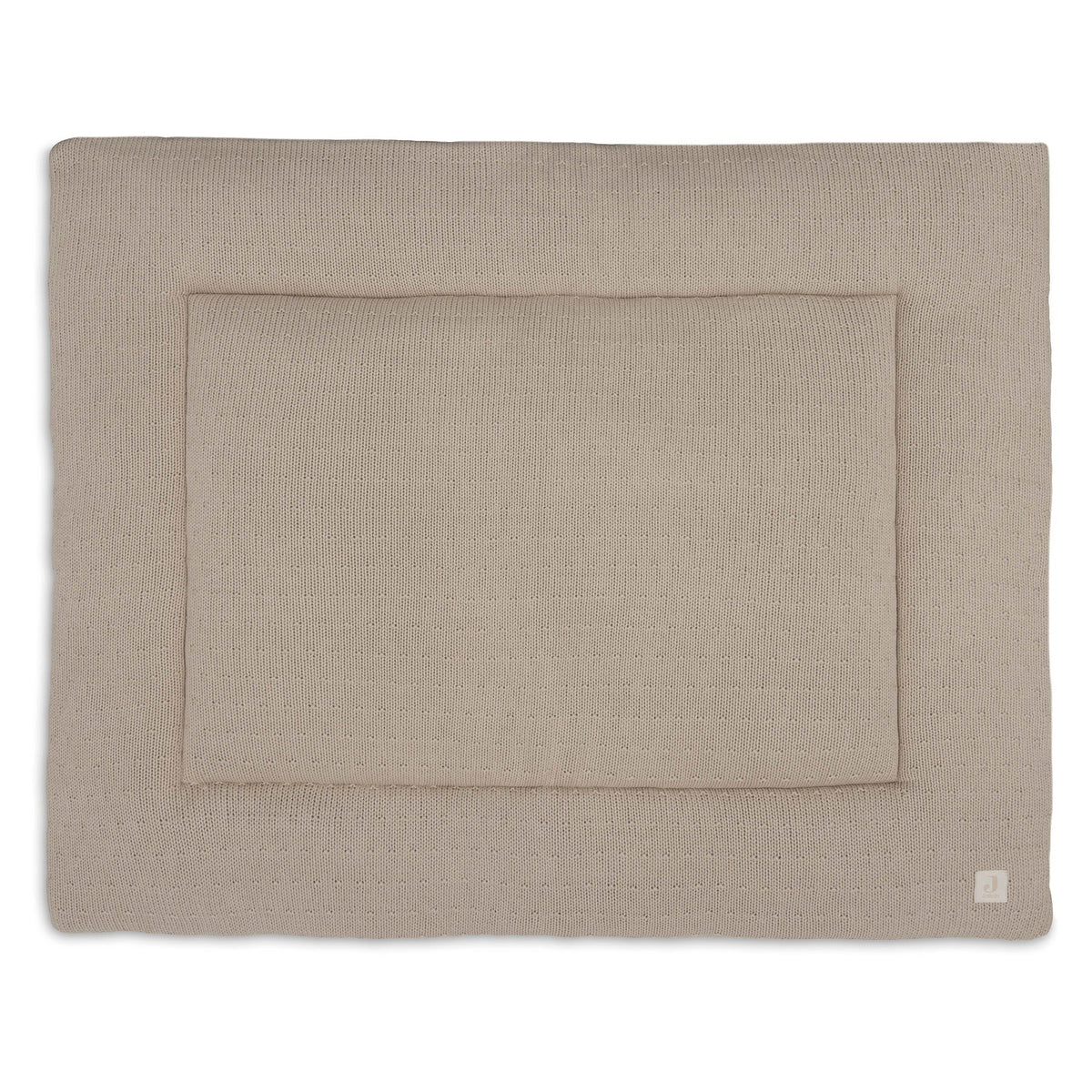 Jollein boxkleed 75x95 cm Sprinkle Knit in de kleur Sand