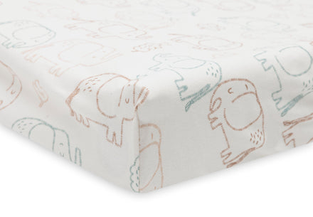 Jollein Aankleedkussenhoes Jersey 50x70cm | Elephant Tales