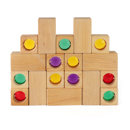 Bauspiel Houten Blokken Set | 50 Stuks