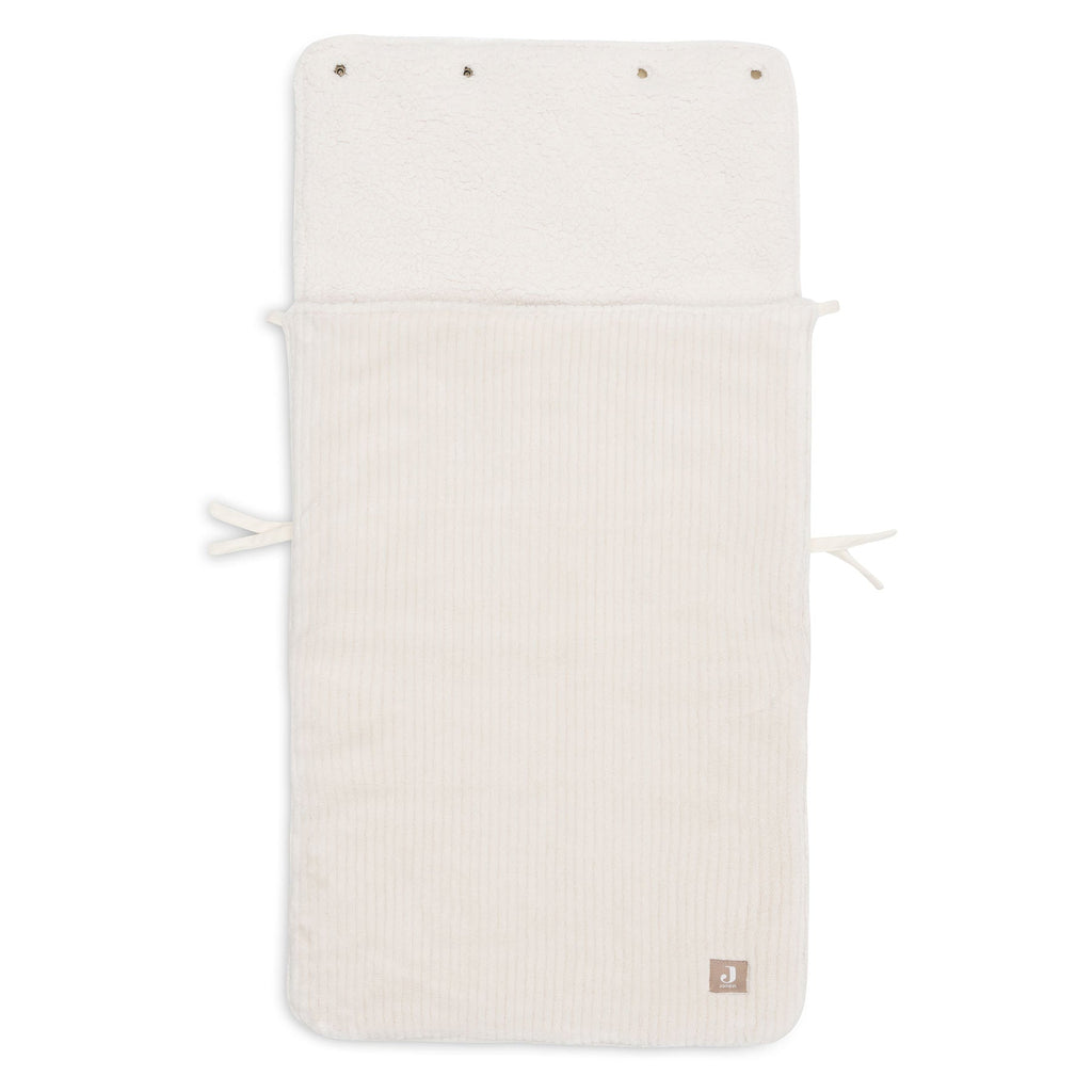 Jollein Voetenzak Groep 0+ 3/5 Punts Gordel Cloudy Rib | Oatmeal