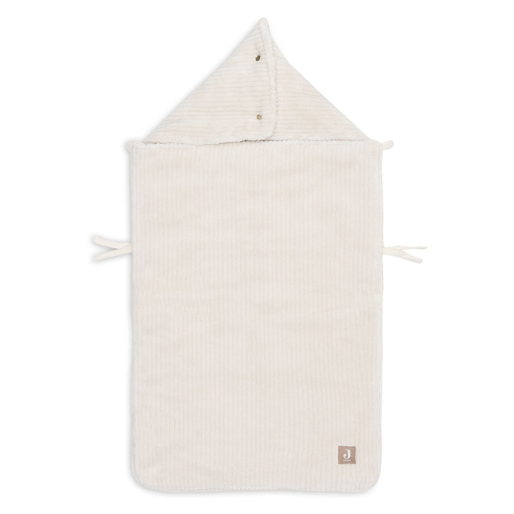 Jollein Voetenzak Groep 0+ 3/5 Punts Gordel Cloudy Rib | Oatmeal