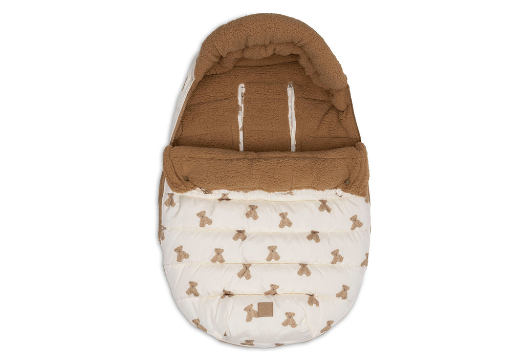 Jollein Voetenzak groep 0+ 3/5 punts Puffed | Mini Teddy Bear